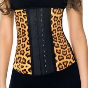 Anne Chery Corset Leopard Waist Trainer